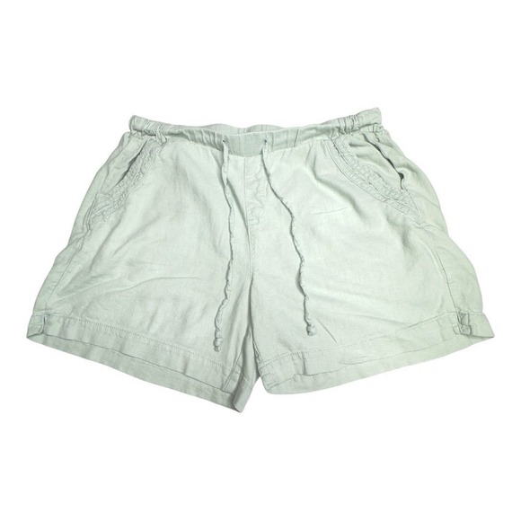Briggs‎ Seafoam Green Linen Shorts Size Large - Picture 3 of 15